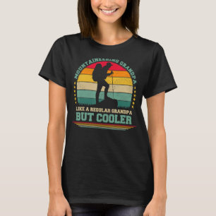 Herren Vintage Retro Bergsteigen Opa Vaters T-Shirt