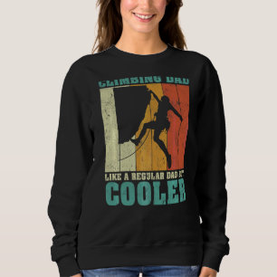 Herren Vintage Retro Bergsteigen Papa wie ein norm Sweatshirt