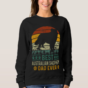 Herren Vintage Retro Bester Australian Shepherd Va Sweatshirt