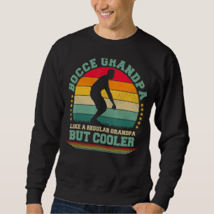 Herren Vintage Retro Bocce Opa Vatertag Sweatshirt