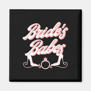 Herren Vintage Retro Braut Mädchen Junggesellinnen Magnet