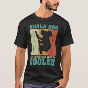 Herren Vintage Retro Koala Vater wie ein normaler T-Shirt