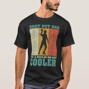 Herren Vintage Retro Kugelstoßen Papa wie ein norm T-Shirt
