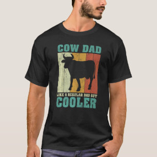 Herren Vintage Retro Kuh Papa Wie ein normaler Vat T-Shirt