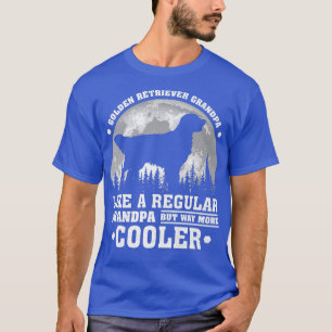 Herren Vintage Retro Lustiger Golden Retriever Opa T-Shirt