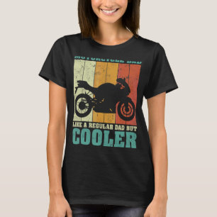 Herren Vintage Retro Motorrad Papa wie ein normale T-Shirt