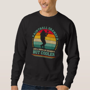 Herren Vintage Retro Paintball Opa Vatertag Sweatshirt