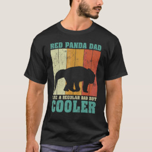 Herren Vintage Retro Roter Panda Dad wie ein norma T-Shirt