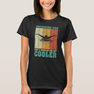 Herren Vintage Retro Schwimmen Vater Wie Ein Regel T-Shirt