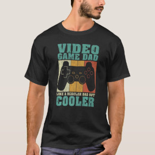 Herren Vintage Retro Videospiel Vater wie ein norm T-Shirt