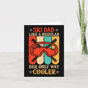 Herren Vintage-Ski-Daddy wie normaler Daddy Winter Karte