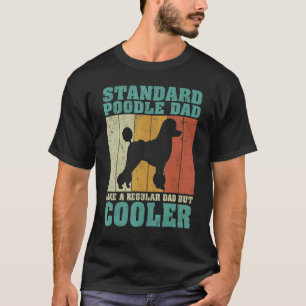 Herren Vintage Standard Pudel Papa wie ein normale T-Shirt
