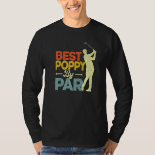 Herren Vintage Style Best Mohnblume Von Par Golf T-Shirt