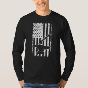 Herren Vintage US-Flagge Patriotischer Amerikanisc T-Shirt
