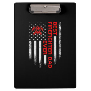 Herren Vintage USA Amerikanische Flagge Bester Feu Klemmbrett