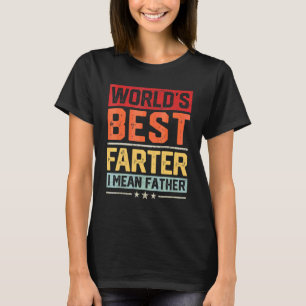 Herren Weltbester Furzer Ich meine Vater Vintage F T-Shirt