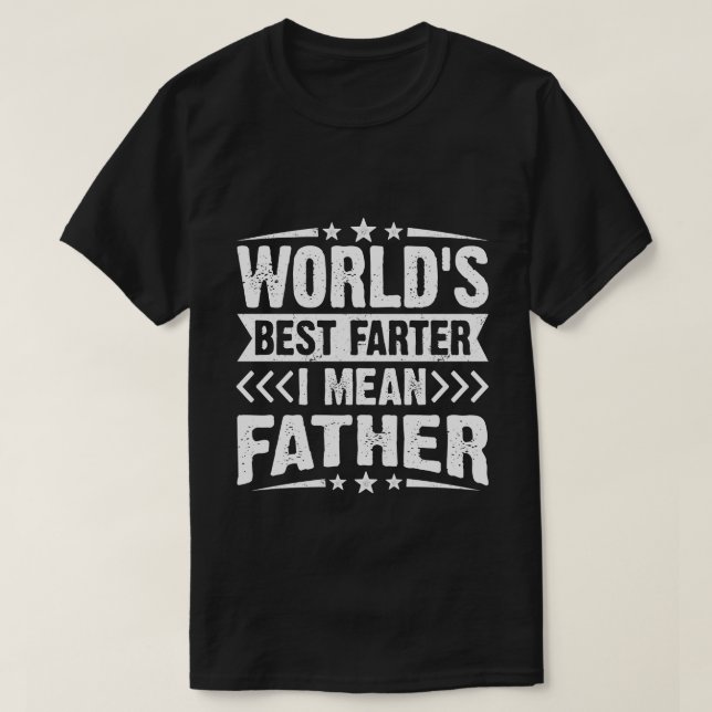 Herren Welten besten Farter in gemeinen Vater Väte T-Shirt (Design vorne)