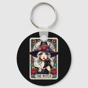 Herren Witch Tarot Karte Halloween Gothic Hexen Schlüsselanhänger