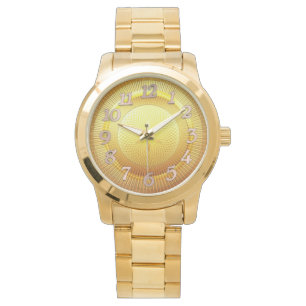 Herren Wristwatch Goldene Englischzahlen Armbanduhr