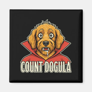 Herren zählen Dogula lustiger Hund grusel Party Ha Magnet