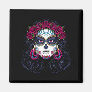 Herren Zucker Schädel Dame - La Calavera Catrina S Magnet
