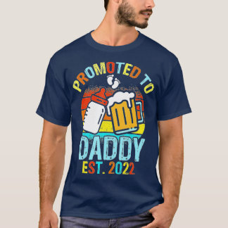 Herren zum Daddy befördert Est 2022 Erster Vater T-Shirt