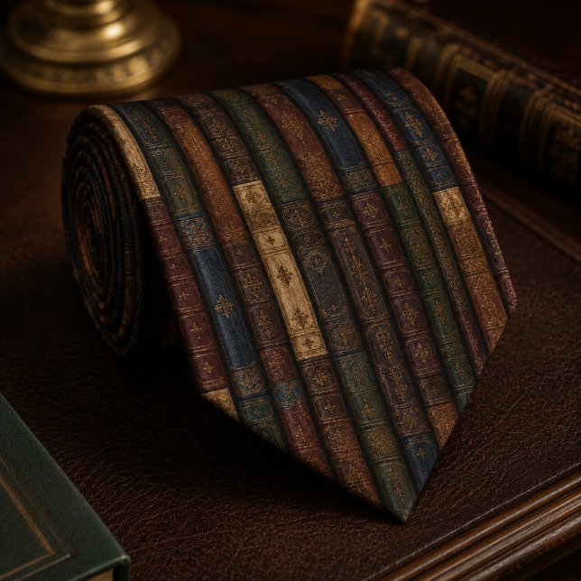 Herrenbibliothek Vintage-Lederbuch Krawatte (Von Creator hochgeladen)