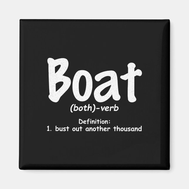 Herrenboot-Definition platzt ein weiteres Tausend  Magnet (Vorne)