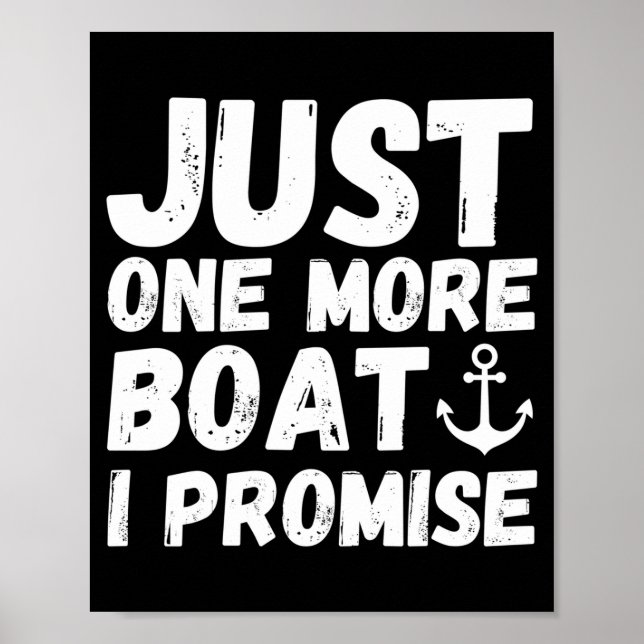 Herrenbootfahren Bootbesitzer ein weiteres Boot Po Poster (Vorne)