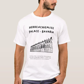 Herrenchiemsee-Palast, Bayern | Minimalistische Ku T-Shirt