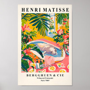 Herrenhaus in Bathwanne Kunstdrucken, rosa tropisc Poster