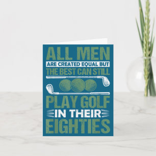 Herrenhemd Herren Geburtstag Golfen Alle gleich Karte
