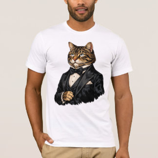 Herrenkatze Smoking T-Shirt