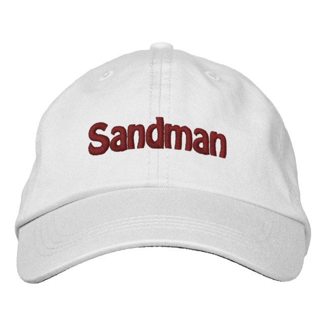 Herrenmode Lustiger Golf SANDMAN Bestickte Baseballkappe (Vorderseite)