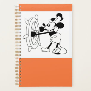 Herrenorange mit Steamboat Willie Planer