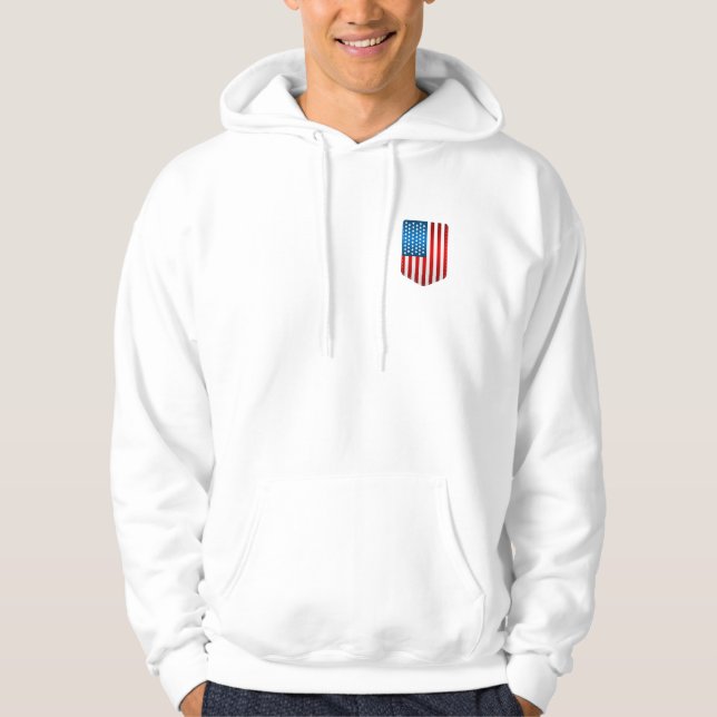 Herrenpatriotischer Hoodie (Vorderseite)