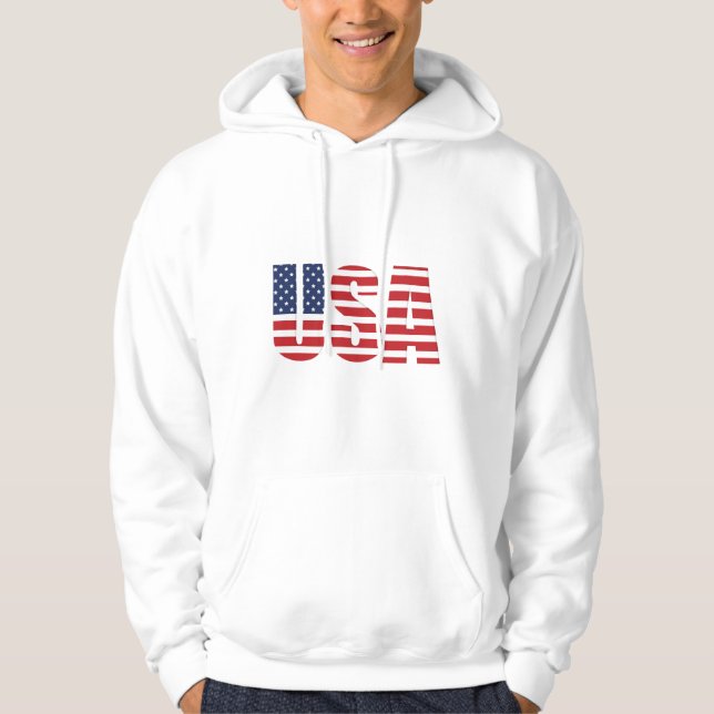 Herrenpatriotischer Hoodie (Vorderseite)