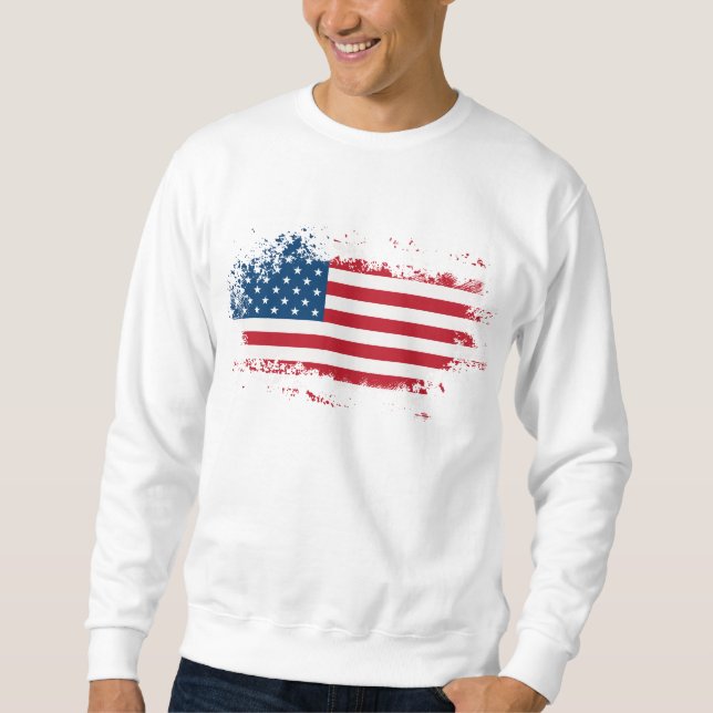 Herrenpatriotisches Sweatshirt (Vorderseite)
