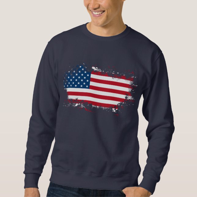 Herrenpatriotisches Sweatshirt (Vorderseite)