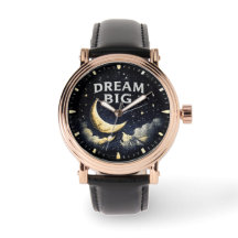 Herrenuhr 'Dream Big' mit Mond und Sternen