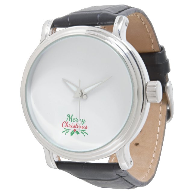 Herrenuhr mit Weihnachtsdesign  Armbanduhr (Schrägansicht)