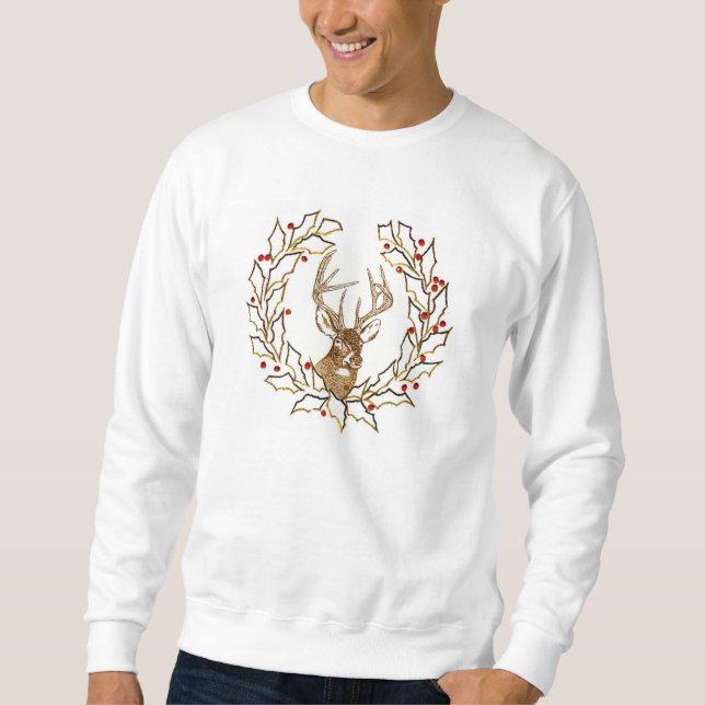 Herrenweihweihnachtshirt Sweatshirt (Vorderseite)