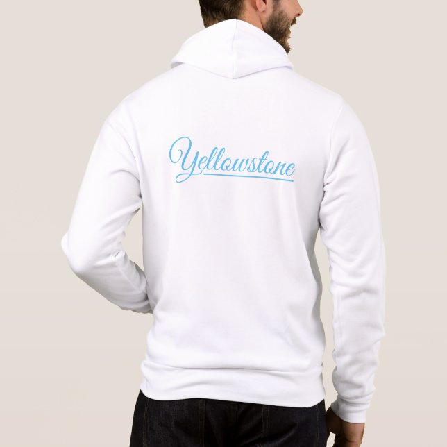 Herrenzip Hoodie-Yellowstone Hoodie (Rückseite)