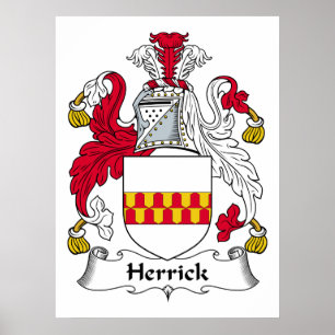 Herrick Familienwappen Poster