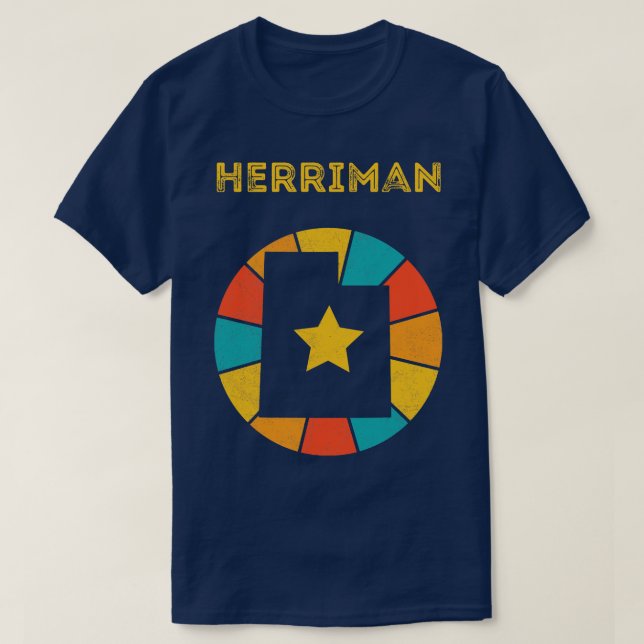 Herriman Utah Vintag Distressed Souvenir 1 T-Shirt (Design vorne)