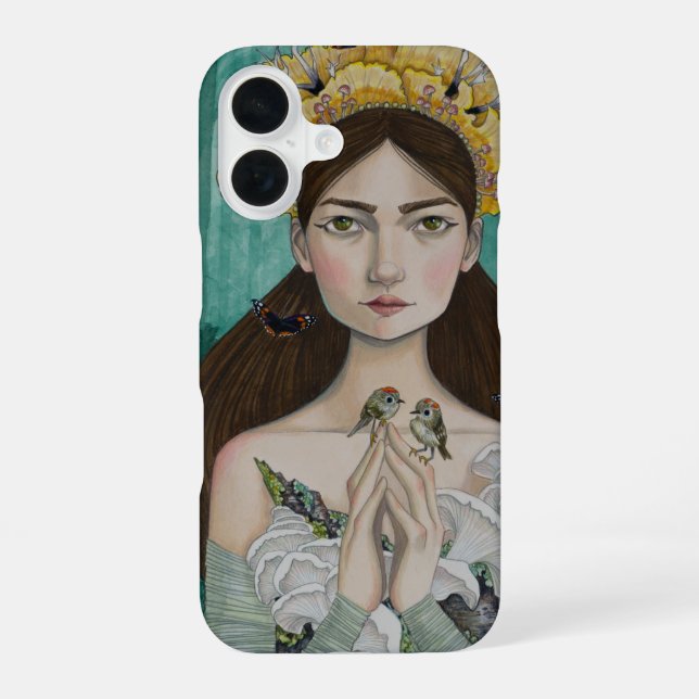 Herrin der Wälder iPhone 16 Hülle (Rückseite)