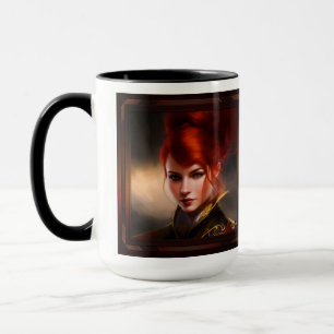 Herrin der Wind AI Concept Art von Xzendor7 Tasse