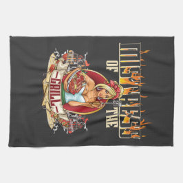 Herrin des Grills für Frauen, die Liebe zum Grille Geschirrtuch