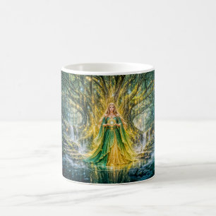 Herrin unter dem Weltenbaum – Fantasy Magie Ar Kaffeetasse