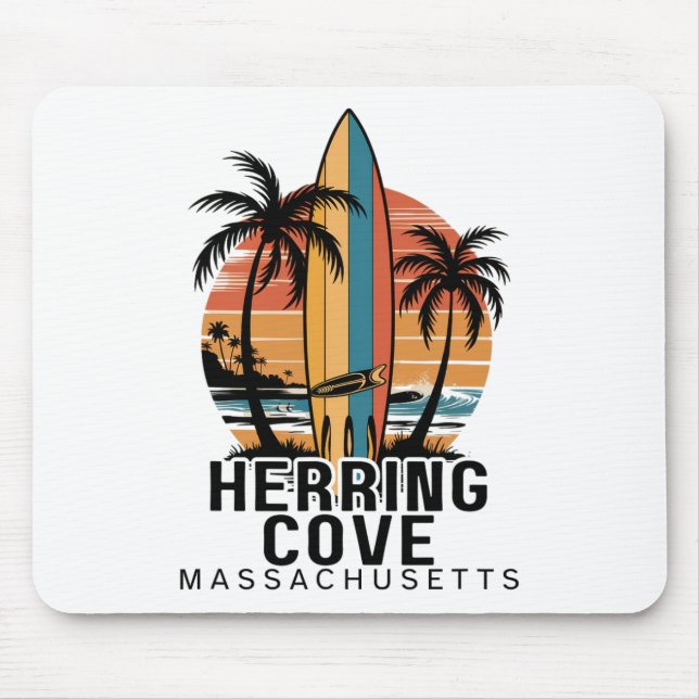 Herring Cove Beach Machusetts Surfen Surfer _1  Mousepad (Vorne)